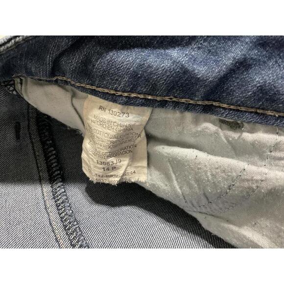 Riders by Lee Modern Fit Skinny plus size 14P blue jeans - Picture 4 of 8